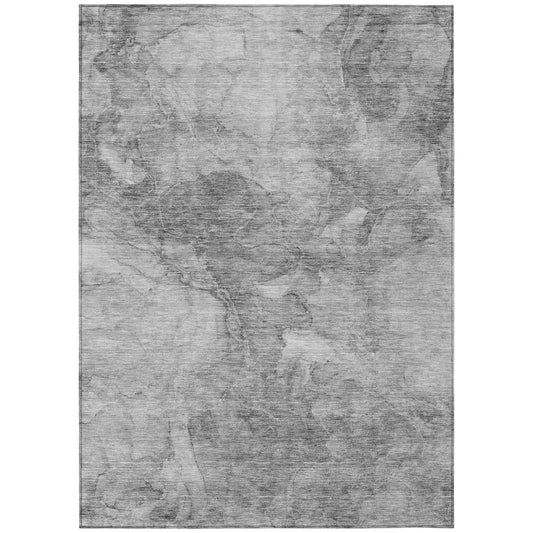 Addison Rugs Chantille ACN688GY 8 x 10 (ft) Gray Rectangular Indoor/Outdoor Geometric Machine washable Area rug