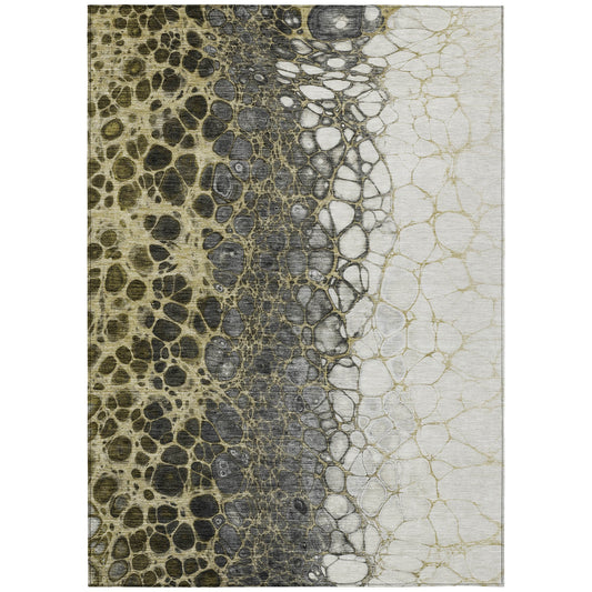 Addison Rugs Chantille ACN707BG 8 x 10 (ft) Beige Rectangular Indoor/Outdoor Geometric Machine washable Area rug
