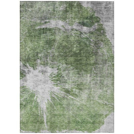 Addison Rugs Chantille ACN719AL 8 x 10 (ft) Aloe Rectangular Indoor/Outdoor Geometric Machine washable Area rug