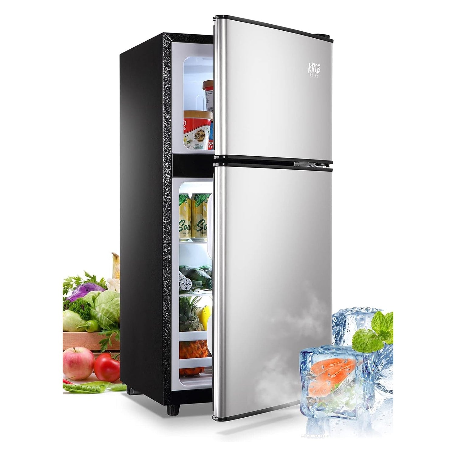 GZMR 3.5-cu ft with Freezer ( Silver )