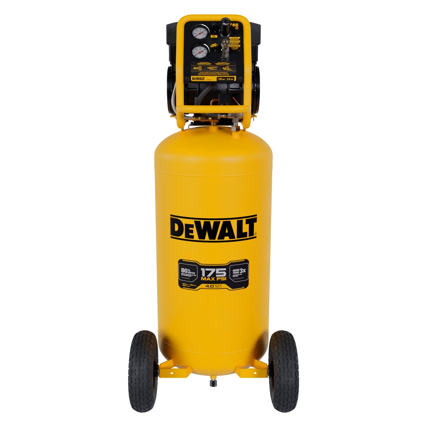 DEWALT 26-Gallon Portable Electric 175 PSI Vertical Air Compressor DXCMSAC260