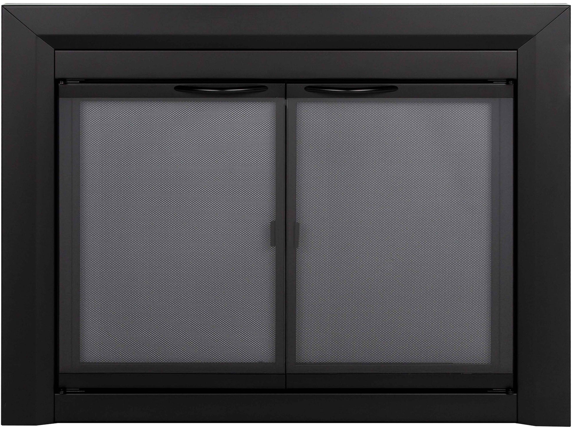 Pleasant Hearth Carlisle Black Large Cabinet-style Fireplace Doors with Smoke Tempered Glass CL-3002