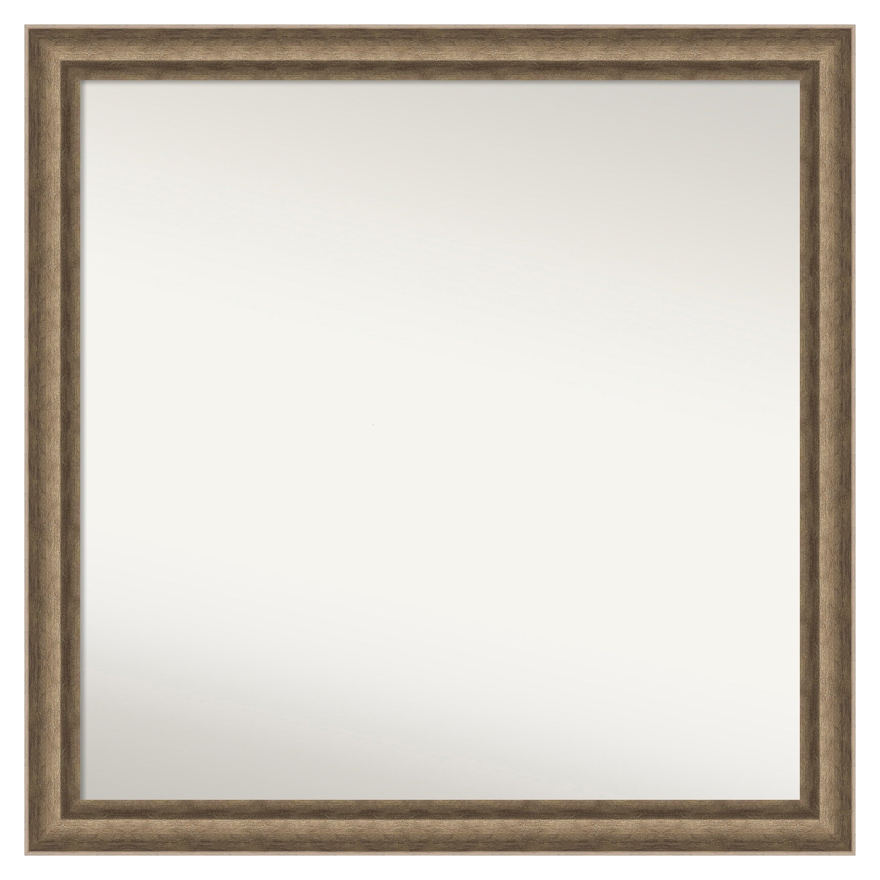 Amanti Art Angled Bronze Frame 29.25-Inches W x 29.25-Inches H Square Angled Bronze Framed Vanity Mirror