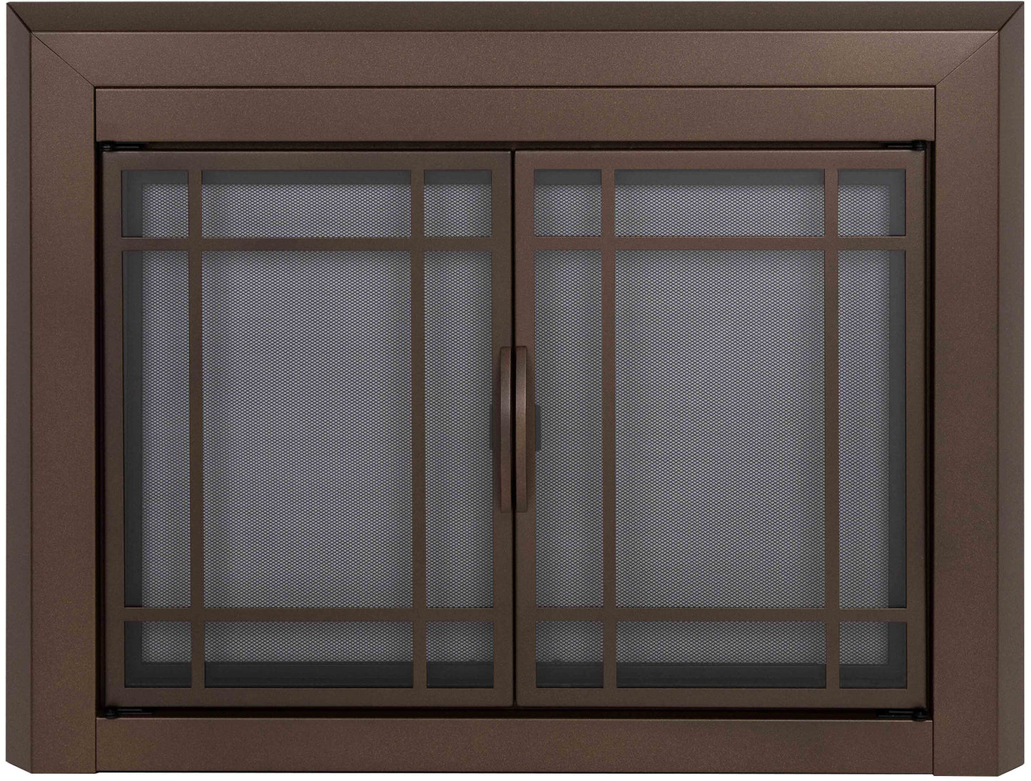 Pleasant Hearth Easton Burnished Bronze Large Cabinet-style Fireplace Doors with Smoke Tempered Glass EA-5012BB