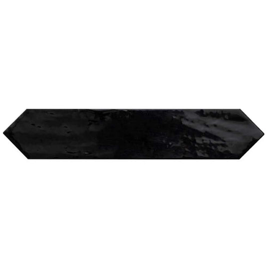The Tile Life Talavera Black 2-3/5-in x 13-in Glossy Ceramic Wall Tile ( 2.91-sq ft Carton )