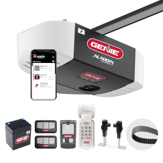 Genie 1-1/4 Hpc Smart Belt Drive Garage Door Opener Wi-fi Compatibility Battery Back-up 7155-TKVE