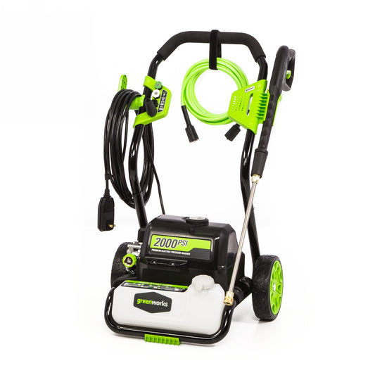 Greenworks 2000 PSI 1.2-GPM Cold Water Electric Pressure Washer with 4 Spray Tips GPW2000-1