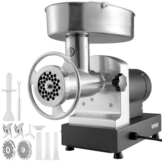 VEVOR Commercial/Residential Course Grind Stainless Steel Electric Meat Grinder (1100-Watt) DDJR1100W9903O5FOV1