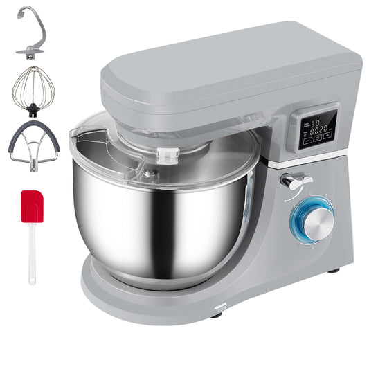 VEVOR 6 Speeds 660W 7.4Qt Stand Mixer Stainless Steel + Abs Plastic 7.4-Quart Commercial/Residential Bowl-lift Stand Mixer ZRLLSJBJHHDFJRBTRV1
