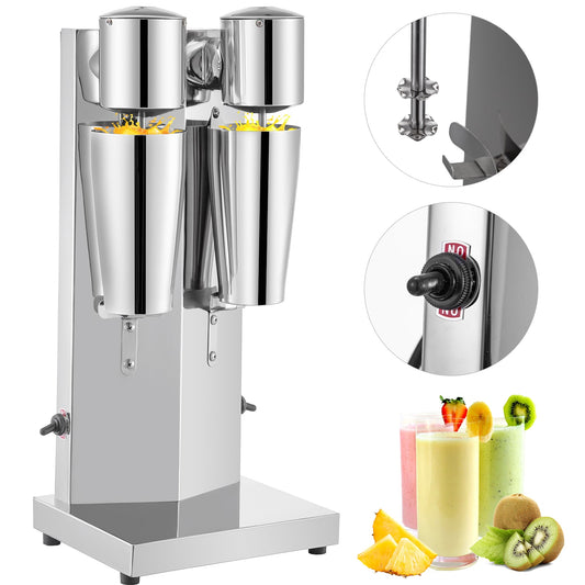 VEVOR 180W Electric Milkshake Maker 800ML Stainless Steel 0.85-Quart Commercial/Residential Tilt-head Stand Mixer PJZDTTPQBFPQGZ001V0