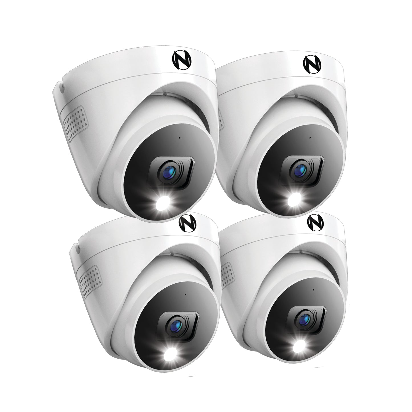 Night Owl FTD4 Indoor/Outdoor 4-Camera Hardwired Spotlight Security Camera System CAM-4PK-FTD4DM-B