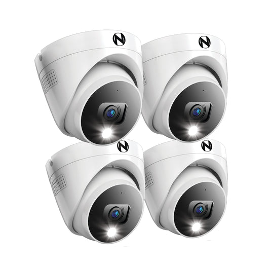 Night Owl FTD4 Indoor/Outdoor 4-Camera Hardwired Spotlight Security Camera System CAM-4PK-FTD4DM-B