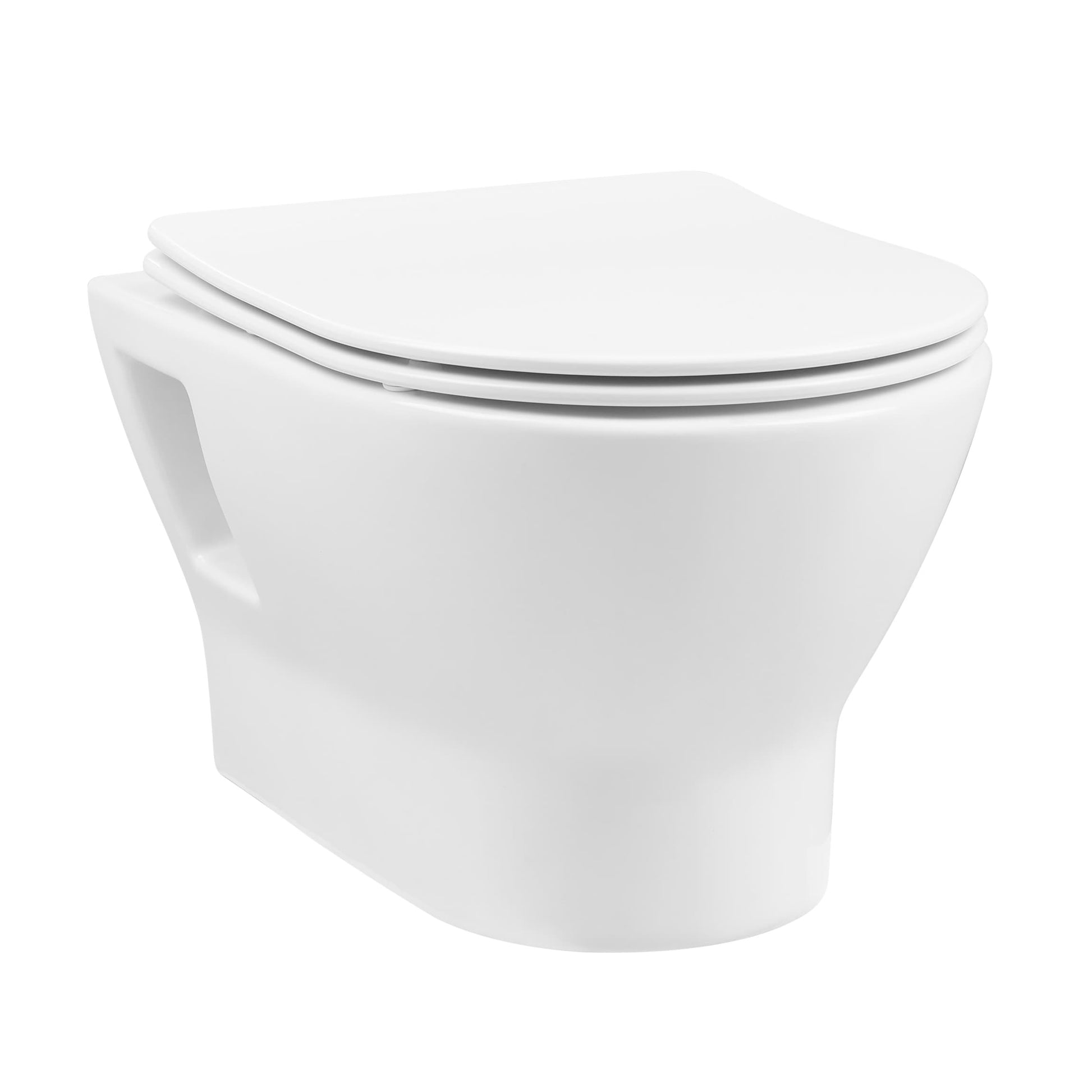 Swiss Madison Dieppe Glossy White Elongated Wall Hung
