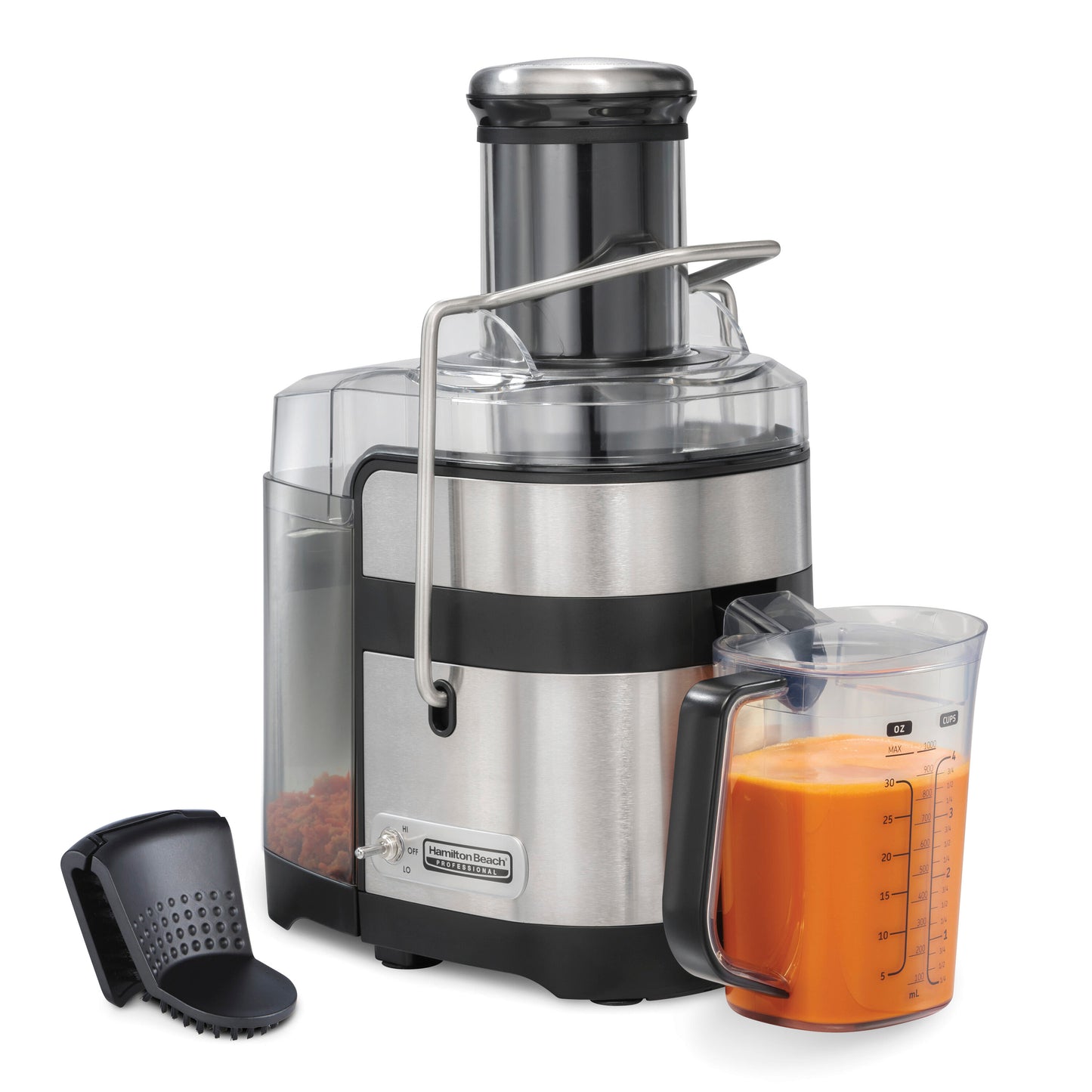 Hamilton Beach Professional 34-oz Juice Extractor with Removable Pulp Tray (Black) 67906