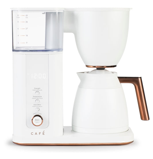 Cafe 10-Cup Programmable Drip Coffee Maker with Automatic Shut-off (Matte White) C7CDAAS4PW3