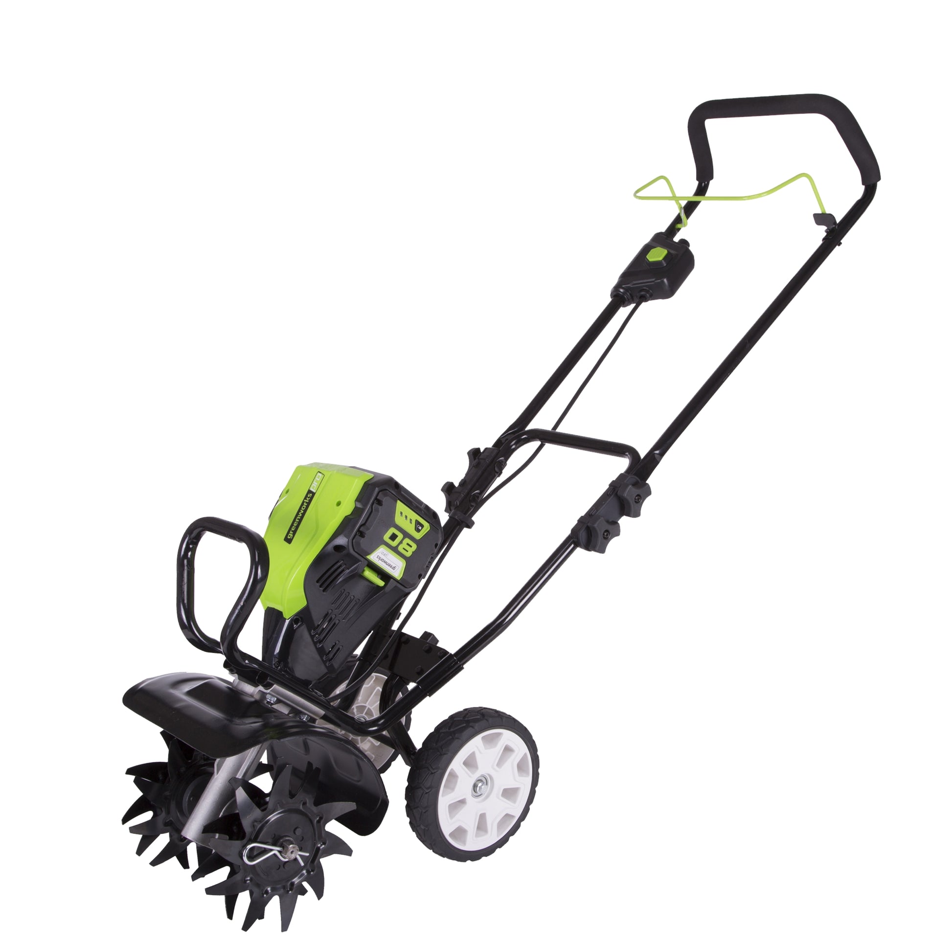 Greenworks Pro 80-volt Lithium Ion Forward-rotating Cordless Electric Cultivator (Battery and Charger Not Included) TL80L00