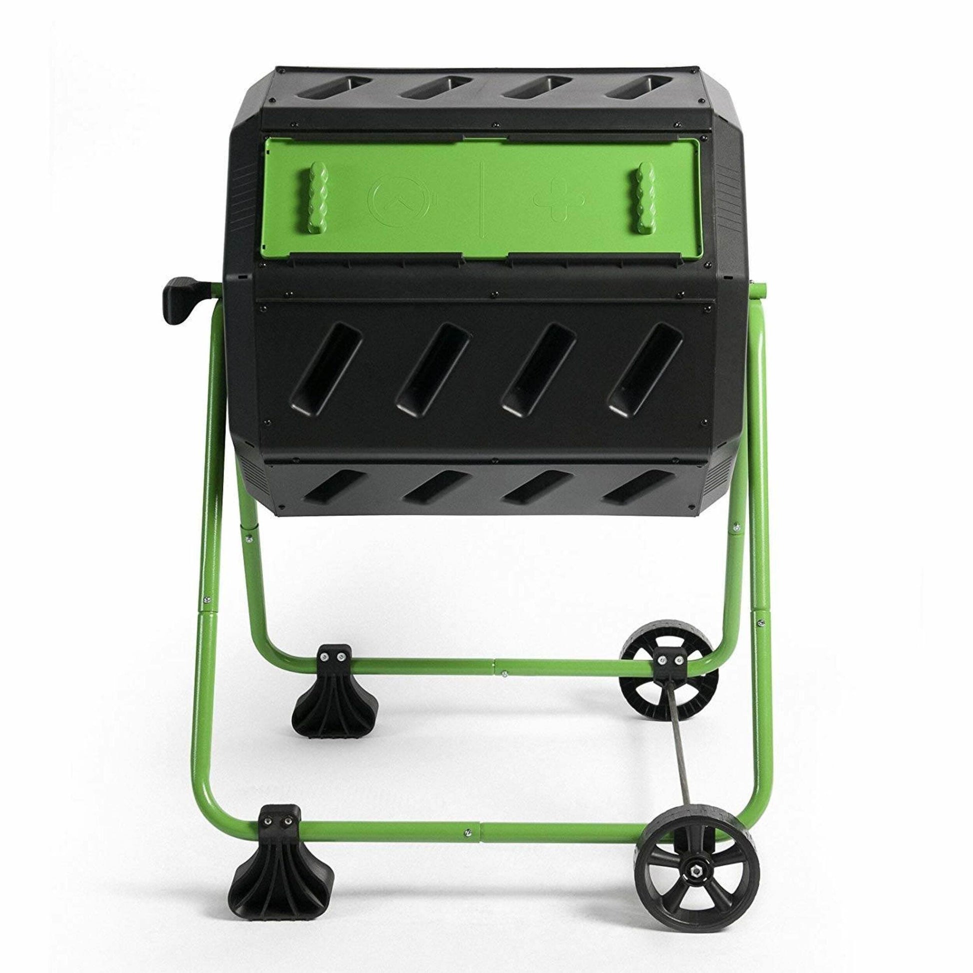 FCMP Outdoor 5 Cu. Ft. Tumbler Composter with Dual Chamber Design, Snap Lid, Outdoor Use, Multiple Colors/Finishes 119305