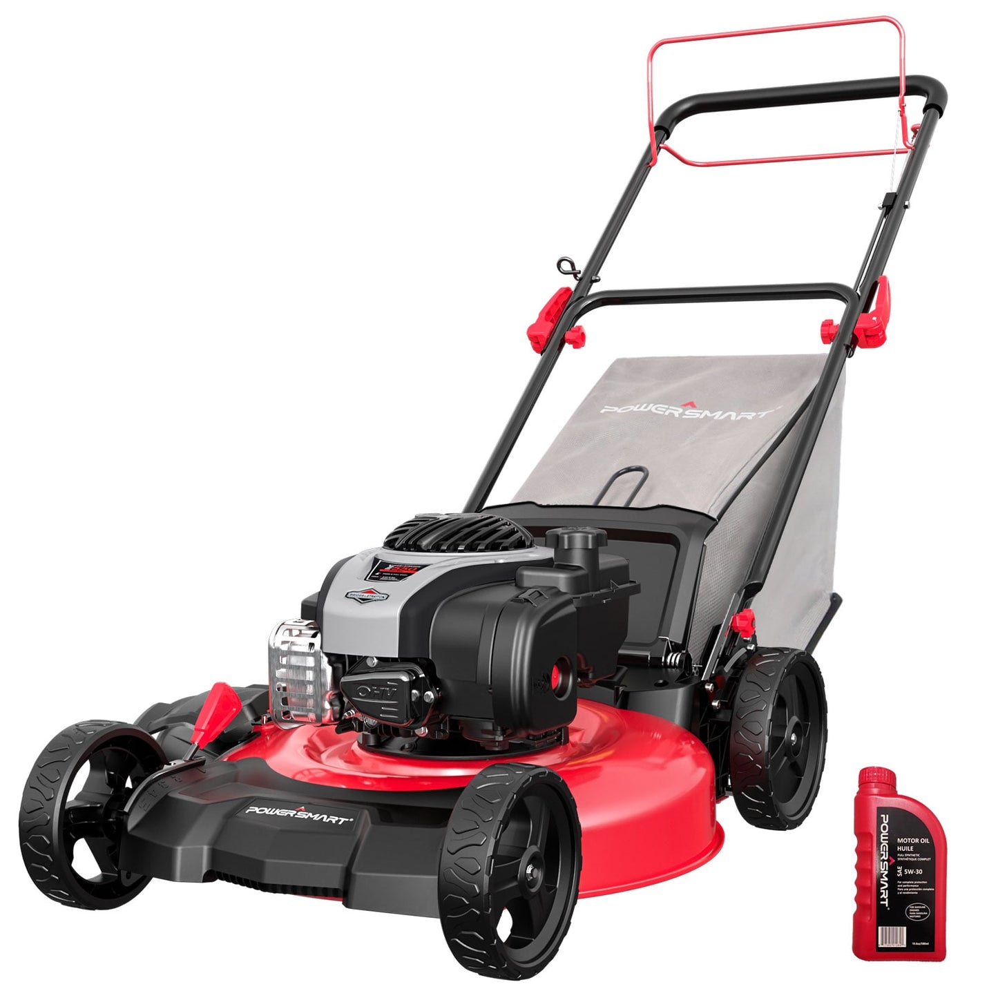 PowerSmart 21-in Gas Self-propelled lawn mower with 140-cc Briggs and Stratton Engine