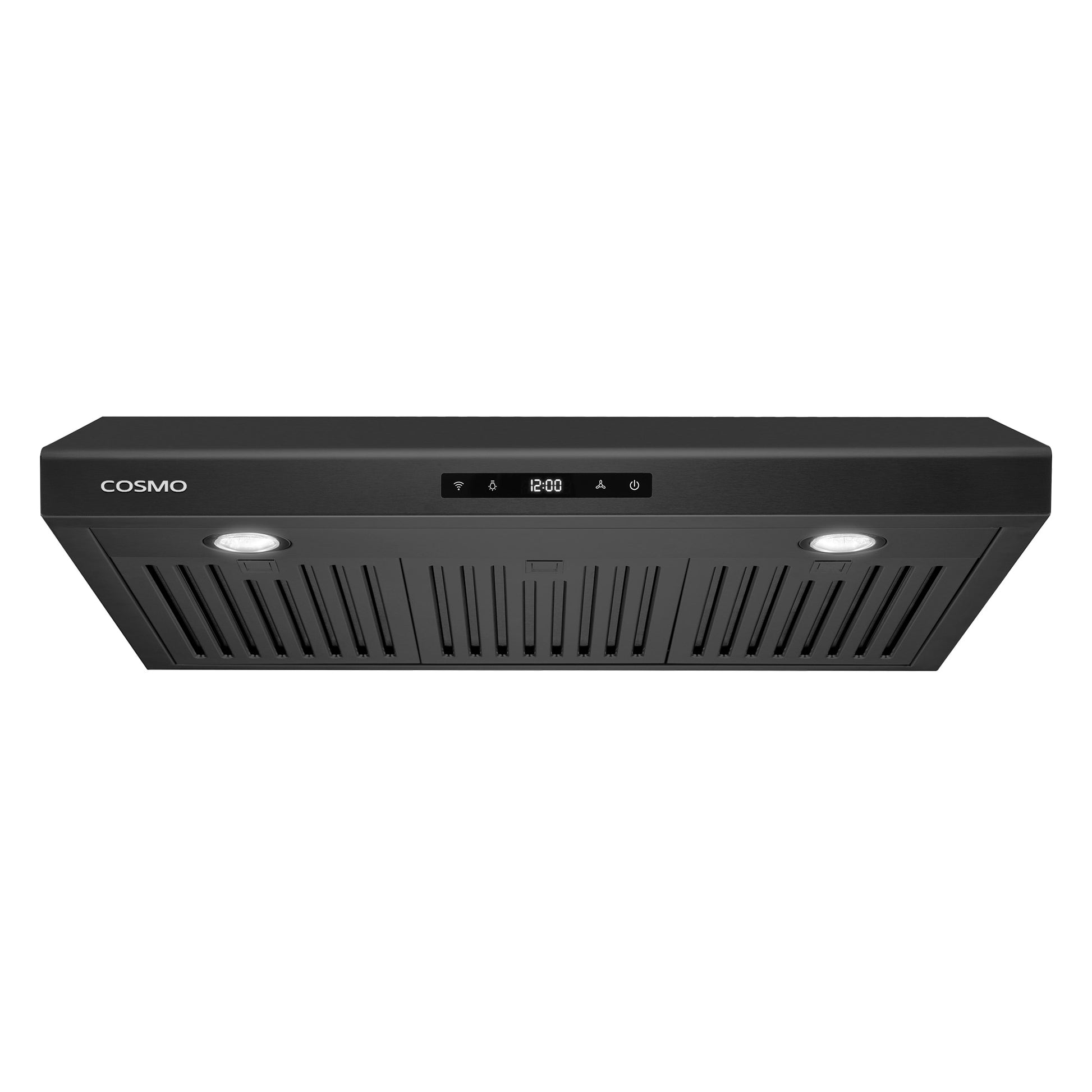 Cosmo 30 inch Ducted 500-CFM Black Under Cabinet Range Hood