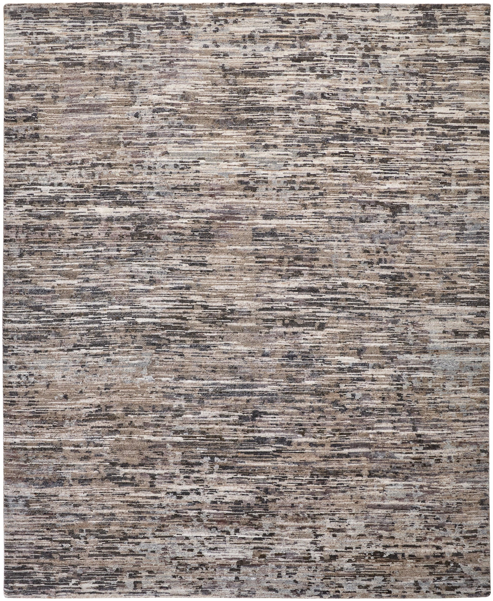 Room Envy 3 x 5 (ft) Knotted Wool Gray/Blue/Silver Rectangular Indoor Abstract Area rug