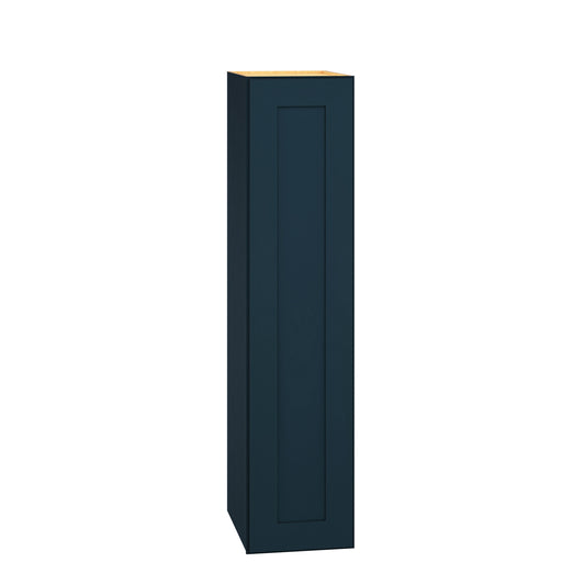 Diamond Express Jamestown 9-in W x 39-in H x 12-in D Regatta Blue Wall Fully assembled Plywood Cabinet Recessed Panel Shaker