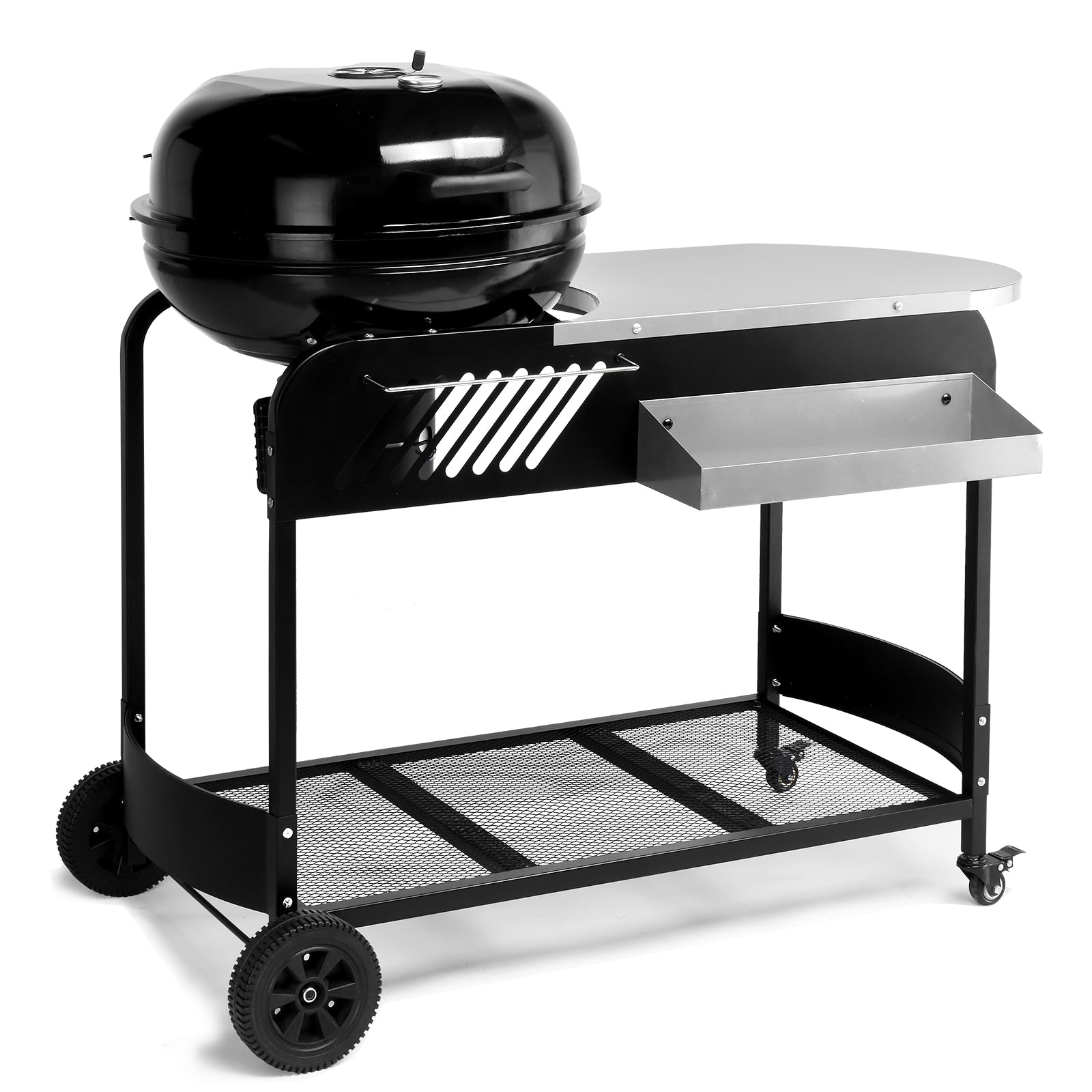 Winado Charcoal Grill 22-in W Black Kettle Charcoal Grill