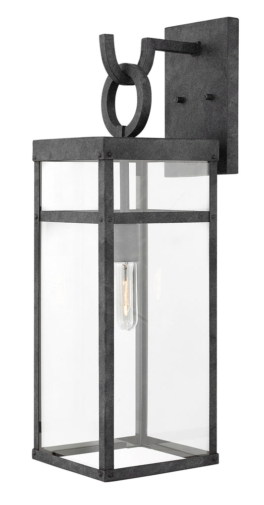 Hinkley Porter 1 -Light 25-in H Satin Black Hardwired Outdoor Wall Light 6588970