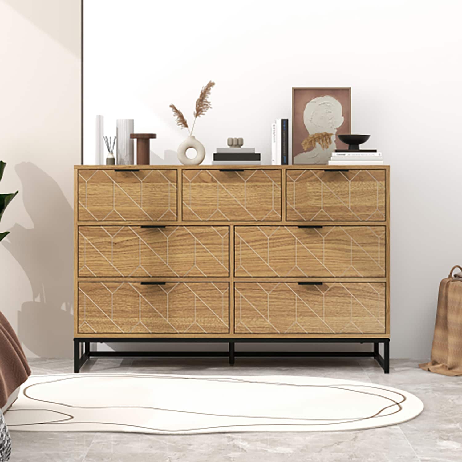 GZMR Contemporary/Modern Walnut Sideboard