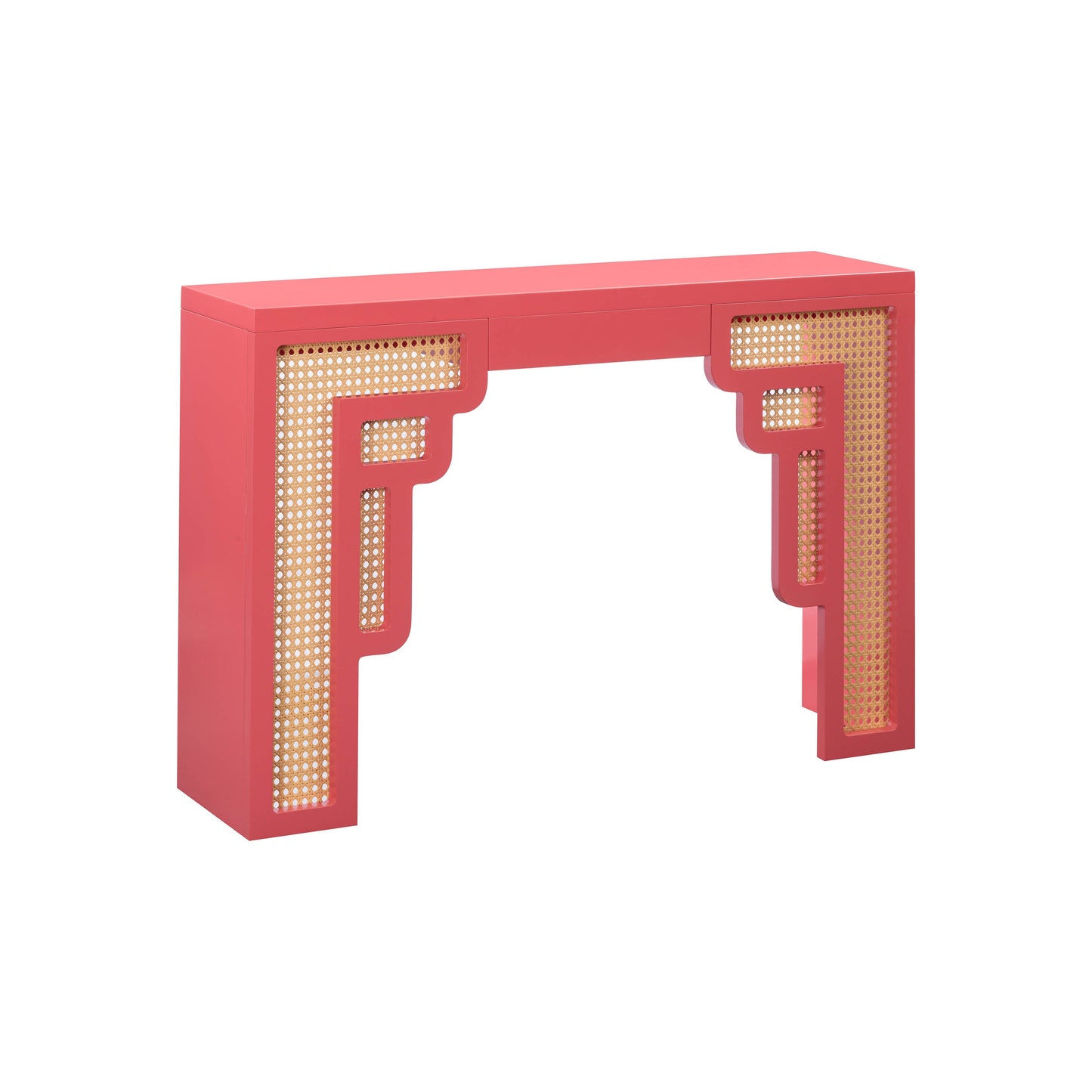 TOV Furniture Composite Coral Pink 45-in W x 30-in H Console table