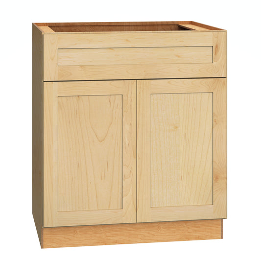 Diamond Express Jamestown 30-in W x 34.5-in H x 24-in D Natural Light Brown Base Fully assembled Plywood Cabinet Recessed Panel