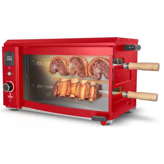 Brazilian Flame 17.5-in Stainless steel Grill Rotisserie