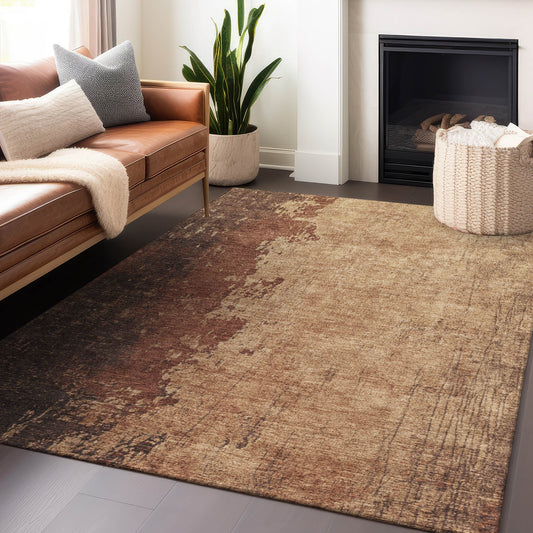 Addison Rugs Chantille ACN1904PK 8 x 10 (ft) Loomed Paprika Rectangular Indoor/Outdoor Machine washable Pet Friendly Area rug