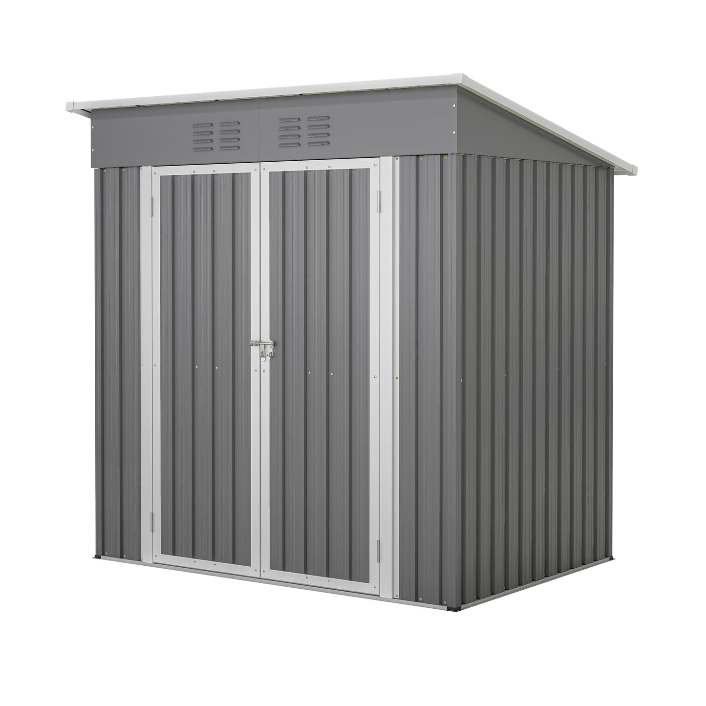 Xspracer 4-ft x 6-ft Galvanized steel Metal Storage Shed