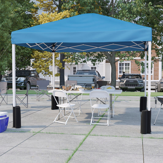 Flash Furniture Harris 6 -Piece Patio Conversation Set with Blue