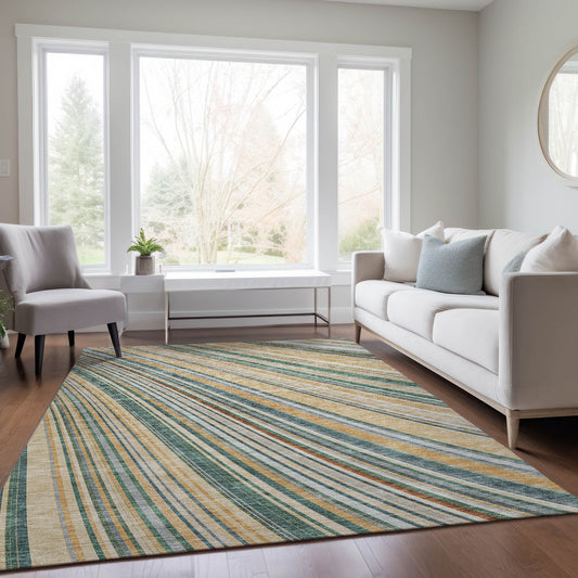 Addison Rugs Chantille ACN981BG 9 x 12 (ft) Loomed Beige Rectangular Indoor/Outdoor Machine washable Pet Friendly Area rug