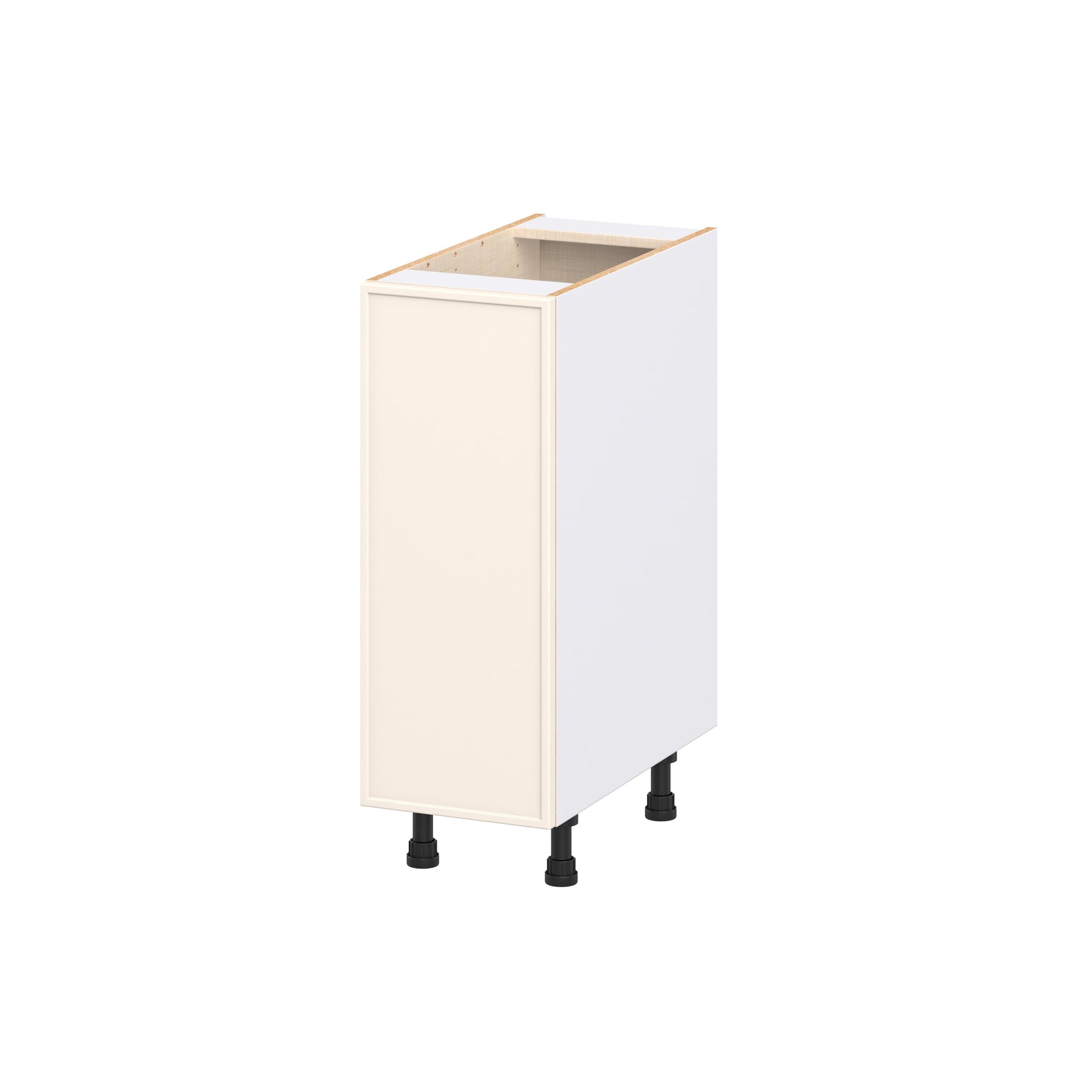 Hugo&Borg Chapel Hill 12-in W x 34.5-in H x 24.66-in D Washed Linen Pull-out cabinet Base Fully assembled Cabinet (Flat Panel Shaker)