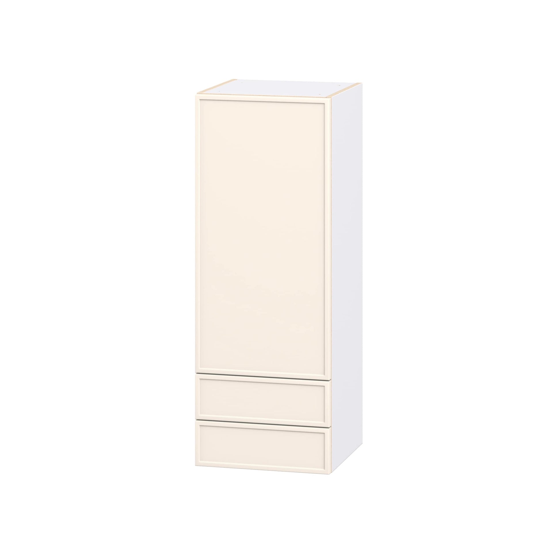 Hugo&Borg Chapel Hill 15-in W x 40-in H x 14.91-in D Washed Linen 2 -Drawers Wall Fully assembled Cabinet Flat Panel