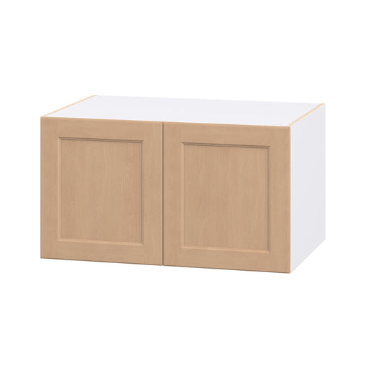 Hugo&Borg Raleigh 36-in W x 20-in H x 24.5-in D Sugar Cookie Wall Fully assembled Cabinet (Flat Panel Shaker)