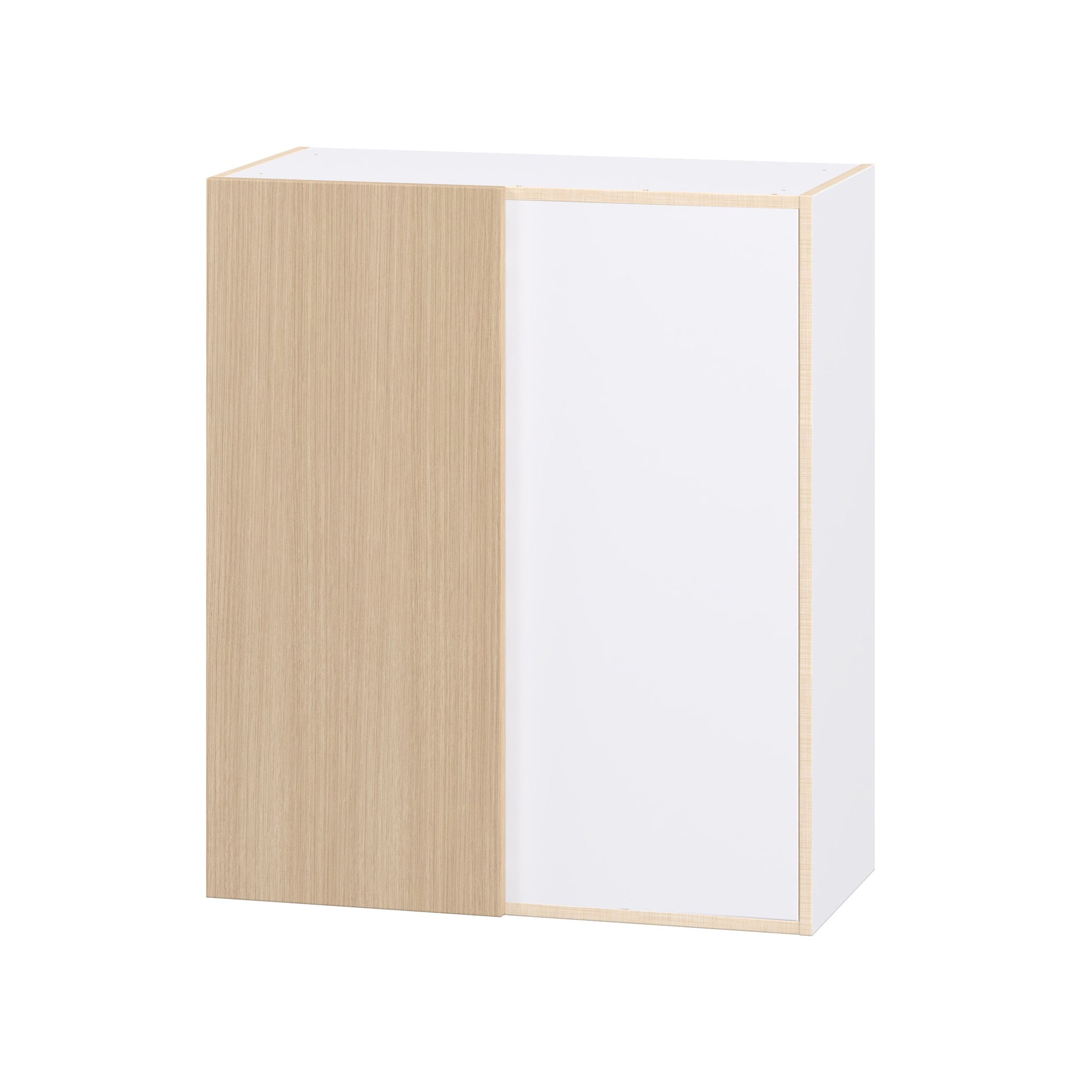 Hugo&Borg Winston 30-in W x 35-in H x 14.75-in D Mojavi Oak Wall Fully assembled Cabinet (Flat Panel Slab)