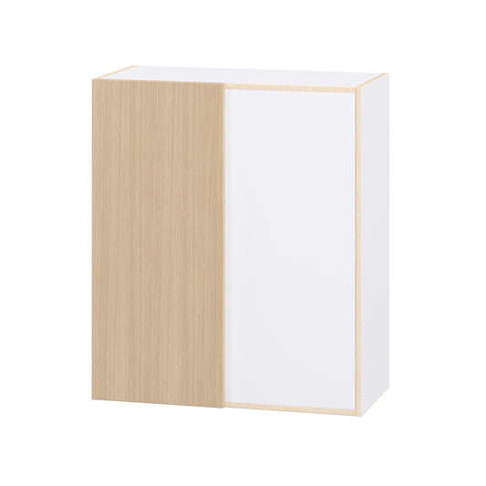 Hugo&Borg Winston 30-in W x 35-in H x 14.75-in D Mojavi Oak Wall Fully assembled Cabinet (Flat Panel Slab)