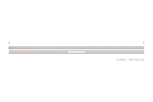 Schluter Systems Kerdi-Line-Vario 48-in Grate Floral Greige