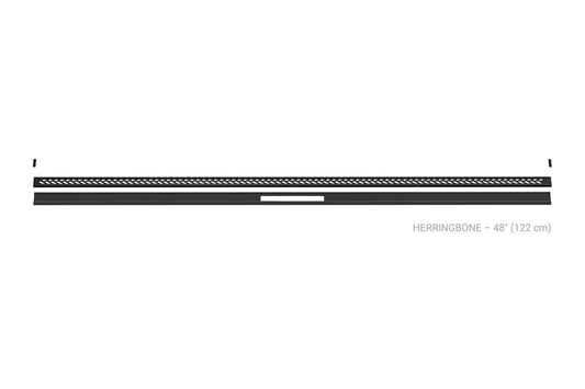 Schluter Systems Kerdi-Line-Vario 48-in Grate Herringbone Matte Black