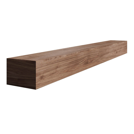 Ornamental Mouldings 60-in W x 5-in H x 7.25-in D Natural Hickory Hollow Farmhouse Fireplace Mantel
