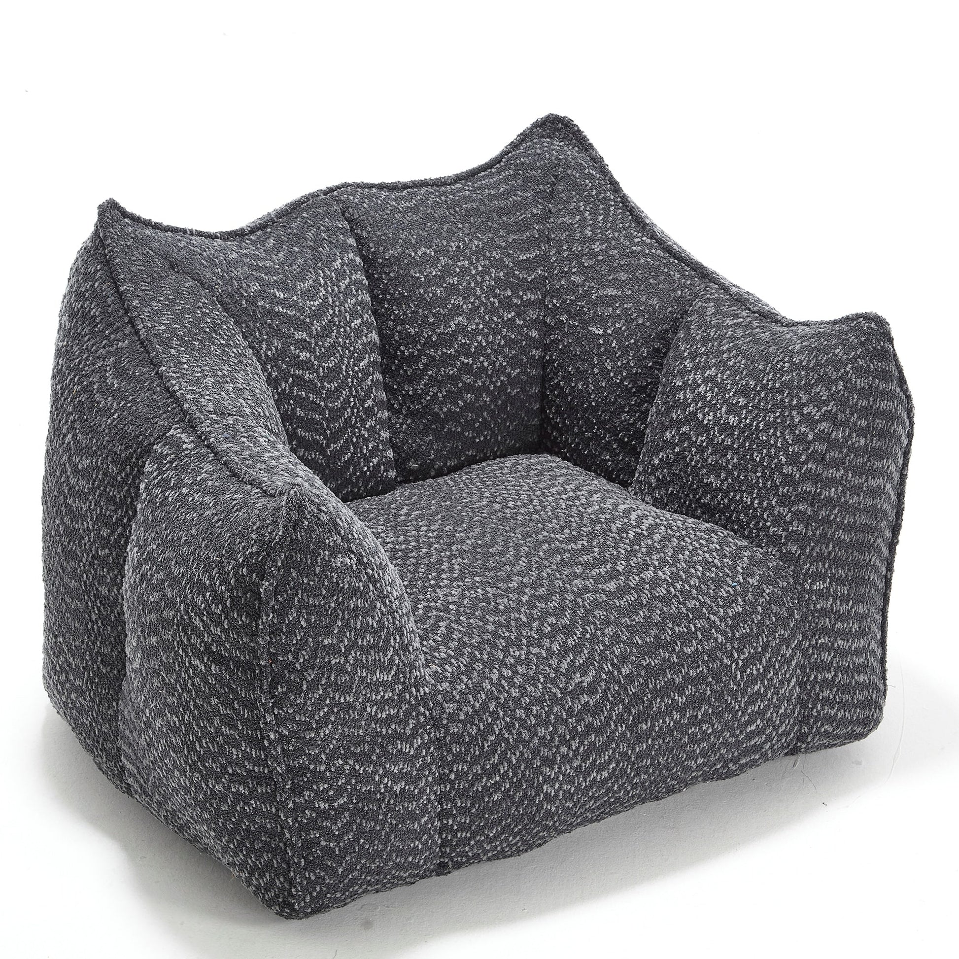 Runesay Modern Black Chenille Accent Chair