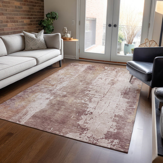 Addison Rugs Chantille ACN1649BL 9 x 12 (ft) Loomed Blush Rectangular Indoor/Outdoor Machine washable Pet Friendly Area rug