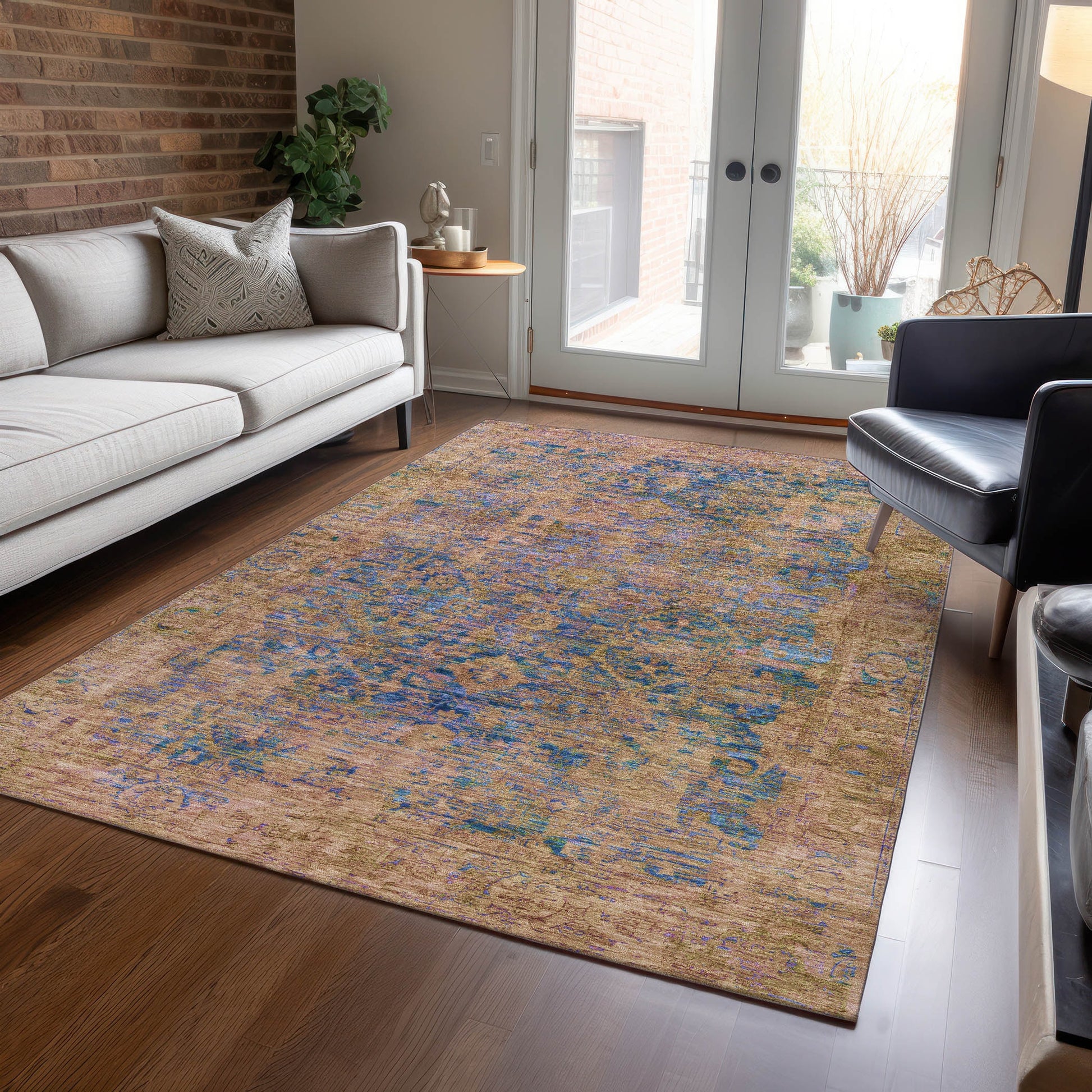 Addison Rugs Chantille ACN1773NA 9 x 12 (ft) Loomed Navy Rectangular Indoor/Outdoor Machine washable Pet Friendly Area rug
