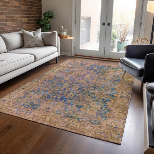 Addison Rugs Chantille ACN1773NA 9 x 12 (ft) Loomed Navy Rectangular Indoor/Outdoor Machine washable Pet Friendly Area rug