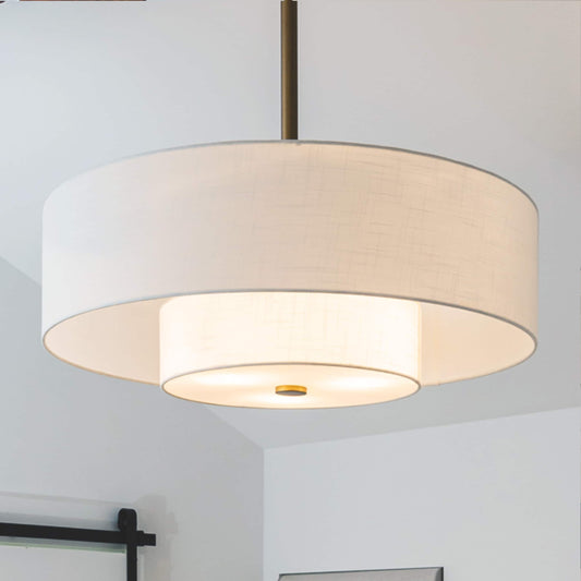 Hunter Jasmine Roth Brookside 30-in Luxe Gold with Matte White Blades Fandelier Ceiling Fan With Light 3 -Blade )