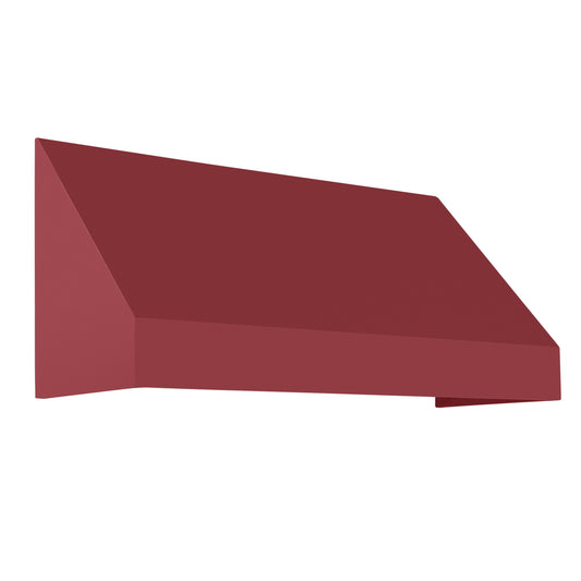 Awntech New Yorker 64.5-in Wide x 30-in Projection x 16-in Height Fabric Burgundy Solid Fixed Window/Door Awning