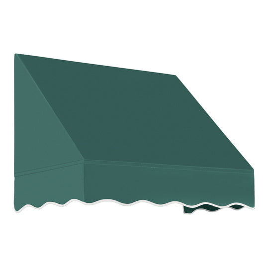 Awntech San Francisco 52.5-in Wide x 36-in Projection x 18-in Height Fabric Forest Solid Fixed Window/Door Awning